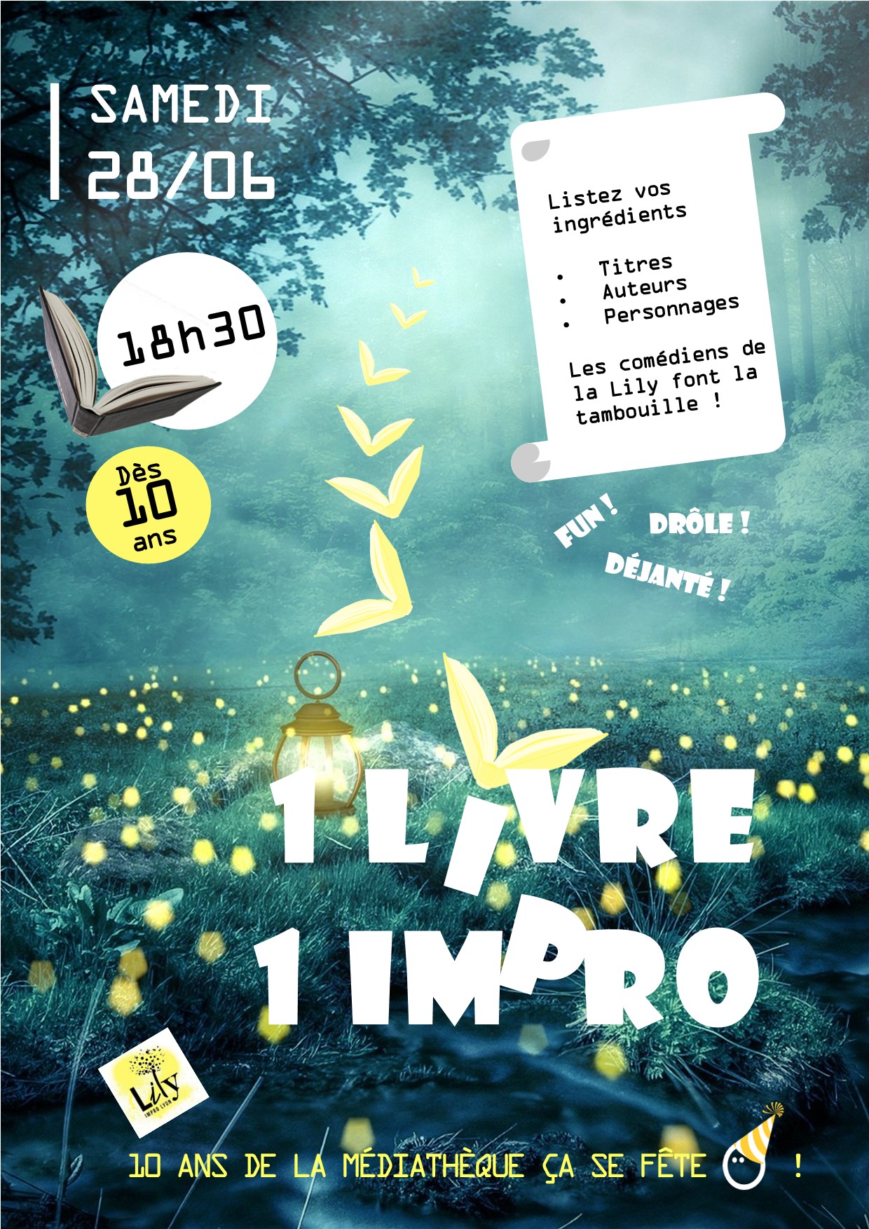 Spectacle impro 28 juin
