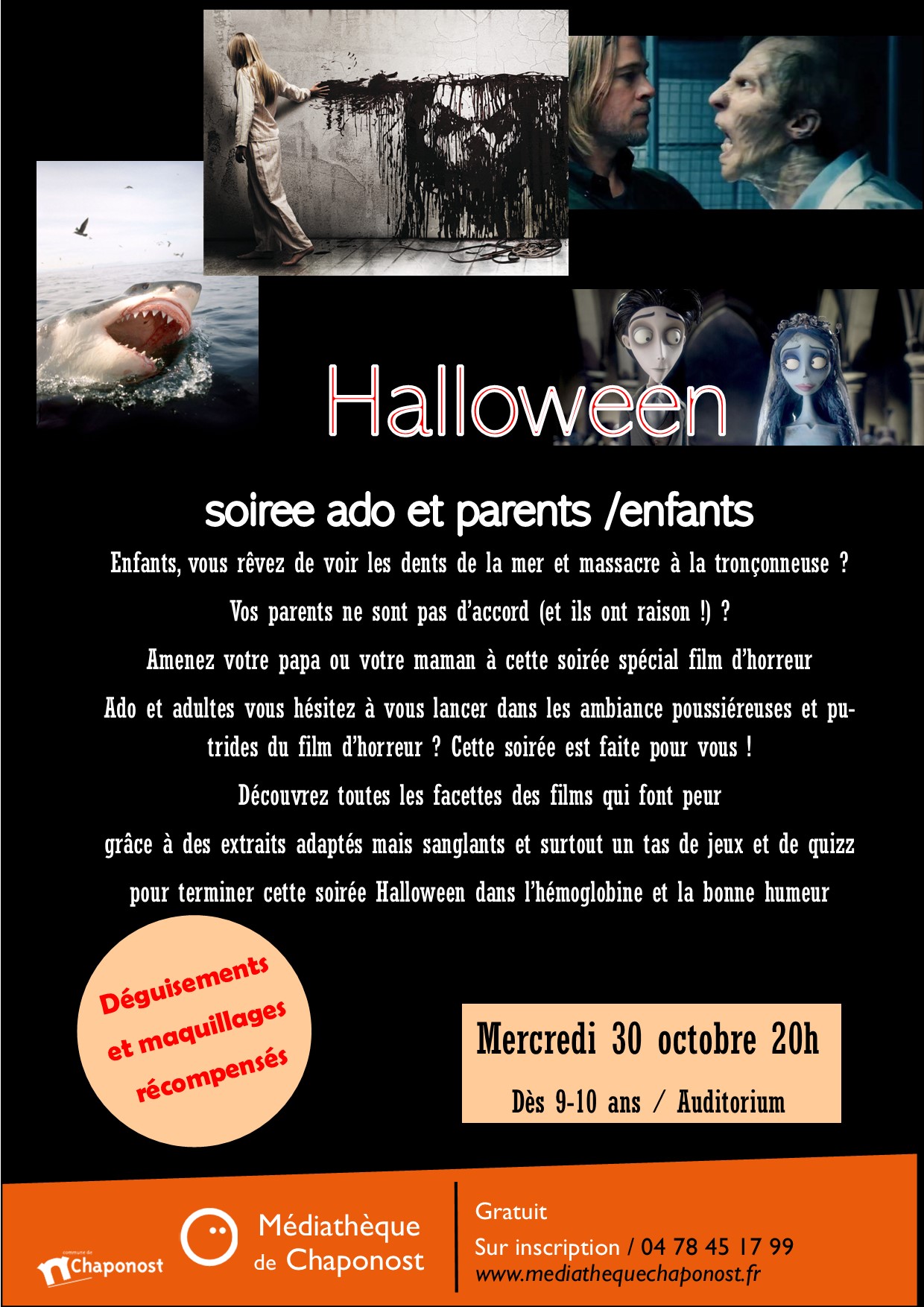 soirée halloween parents / enfants